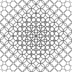 Seamless monochrome circle pattern