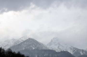 Winter mountain landscape