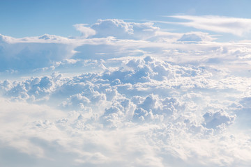 Cloudscape Blue sky and white cloud