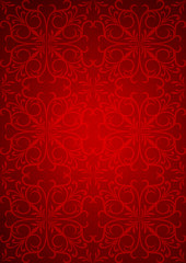 Obraz na płótnie Canvas Conceptual red old paper background, vintage texture pattern