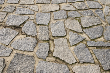 Grey stone pavement background texture