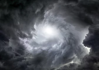 Fototapeten Wirbelwind in den Wolken © Sabphoto