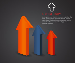 Abstract Arrow Background Vector