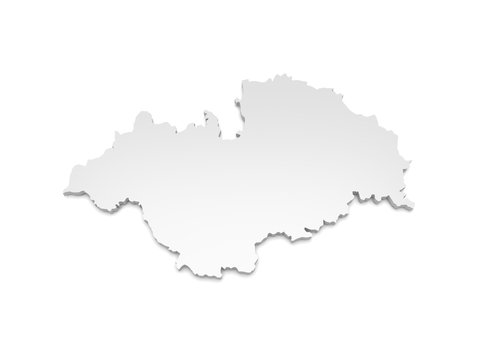 3D Karte Mecklenburg-Vorpommern - Ludwigslust-Parchim