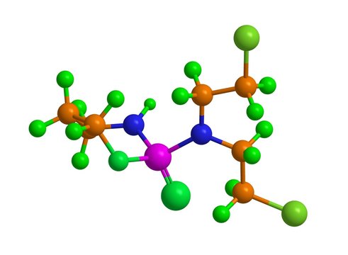 Molecular structure Cyclophosphamide
