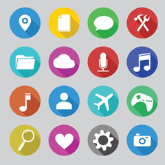 flat icon set