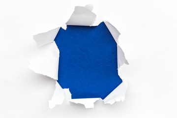 Hole in paper