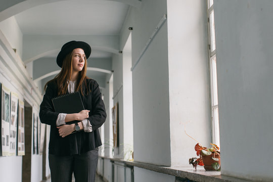 Portrait of a student standing