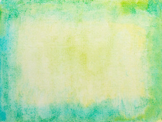 Abstract grunge green with blue watercolor background