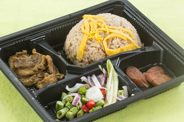 Fired Rice with shrimp paste in box set