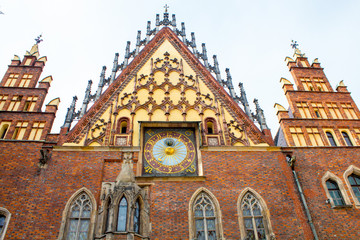 Fototapeta na wymiar Old Town Hall in Wroclaw, Poland