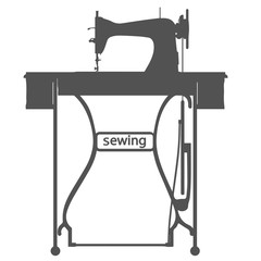 Sewing Machine Logo - vector symbol or icon