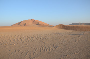 Geodes and sand ripples in sahara desert