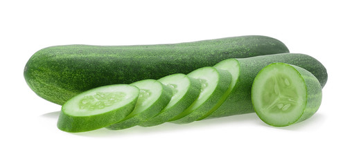 cucumber isolated on white background.