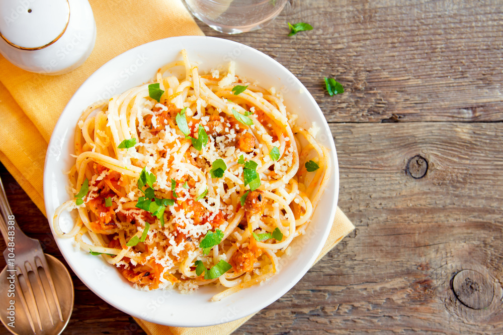 Wall mural spaghetti bolognese