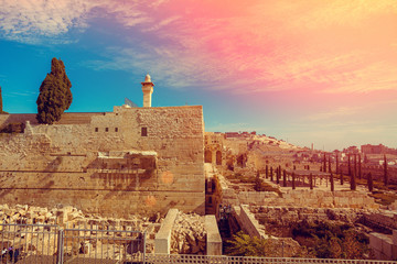 Naklejka premium Stare miasto w Jerozolimie