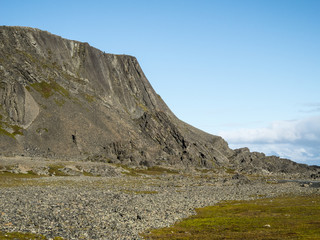 Gebirgeszug/der letze Gebirgszug an der Barentsee