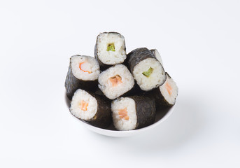 Classic sushi rolls