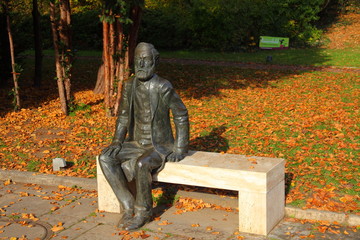 Jena, Thüringen, Ernst Abbe Statue, 