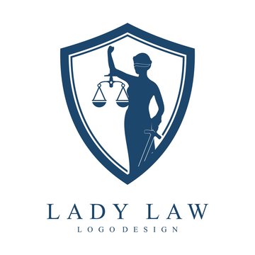 Shield Design of Lady Justice