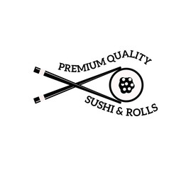 Sushi logo vector illustration