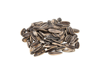 sunflower seeds isolated in white background