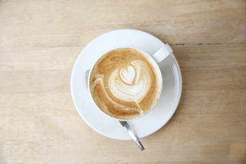 hot cappuccino coffee