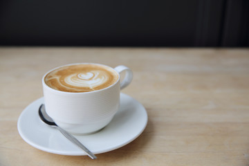 hot cappuccino coffee