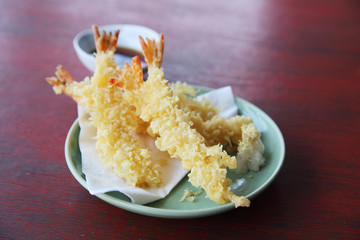 Tempura Fried shrimp Japanese style