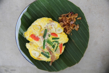 fermented pork with egg in north thai style