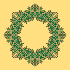 Circular pattern in arabic style