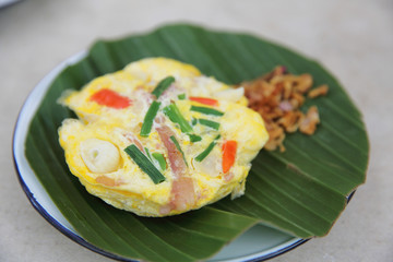 fermented pork with egg in north thai style