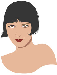 Woman vintage portrait avatar