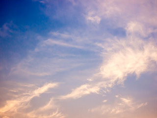 Sunset sky and cloud