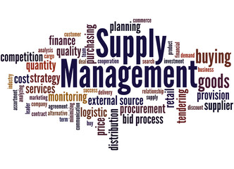 Supply Management, word cloud concept 2