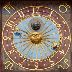 Naklejka premium Astronomical clock of the Wroclaw Town Hall