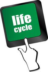 life cycle on laptop keyboard key