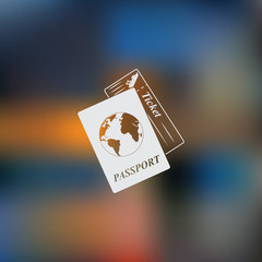 Travel documents icon