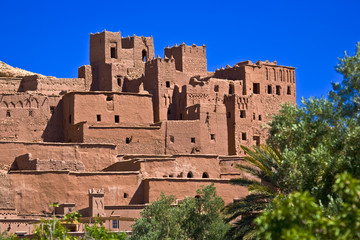 Morocco. Ait Benhaddou - fragment of ksar. This site is on UNESCO World Heritage List