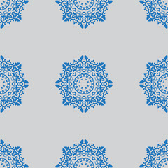 seamless background with a round Oriental elements