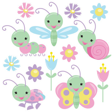 Cute insect vector illustration