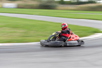 Races on cartings. Carting. Cars races.