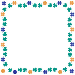 Nice picture-frame from various pieces of clover