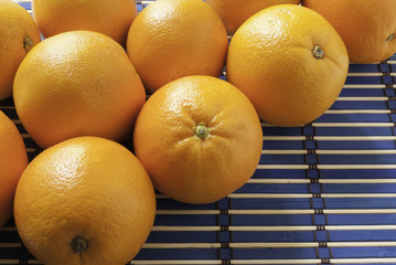 oranges on weathered wooden table