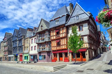 Foto op Canvas Historical city center of Lannion, Brittany, France © Boris Stroujko