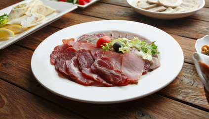 Catering - meat assortment plate