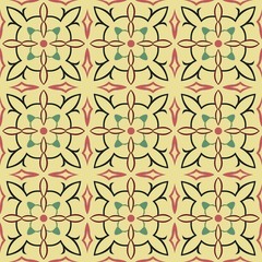 Vector tile seamless pattern background.