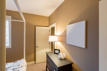 Beautiful and modern home and hotel bedroom interior design.