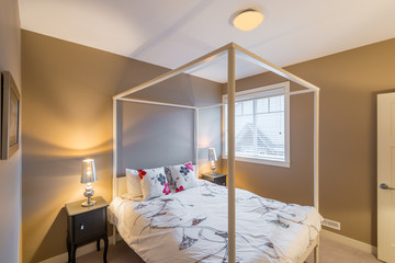 Beautiful and modern home and hotel bedroom interior design.