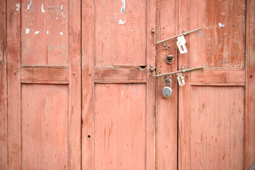 door in india old ancian wood and trasditional texture nail